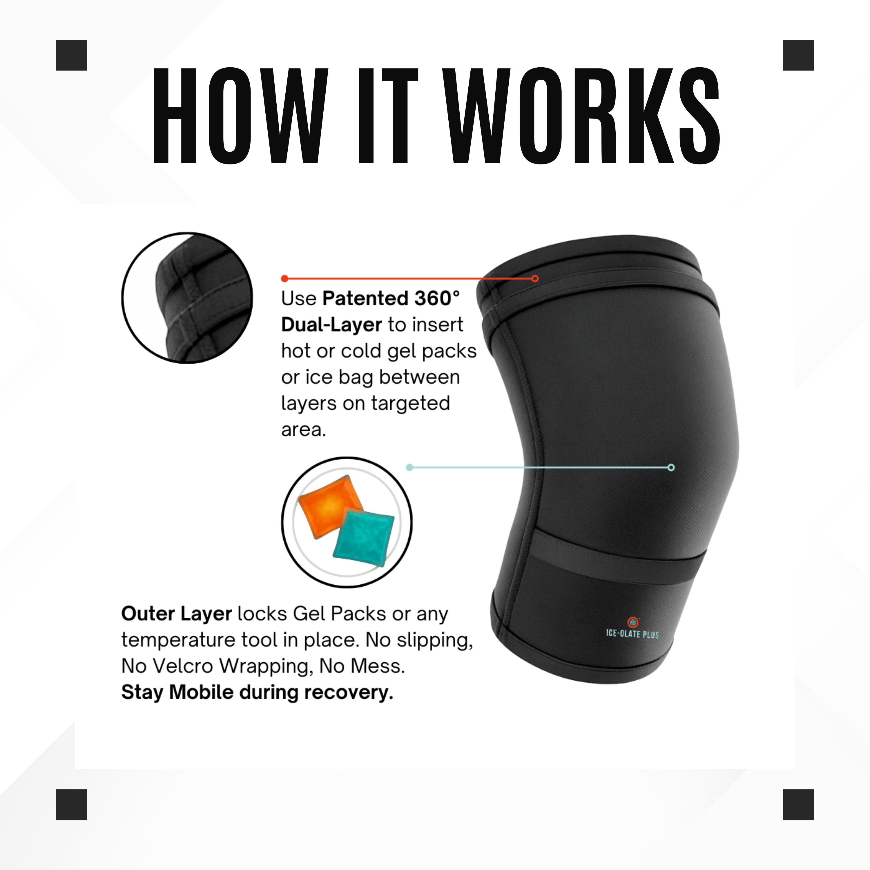 Dual-Layer Knee Support Sleeve