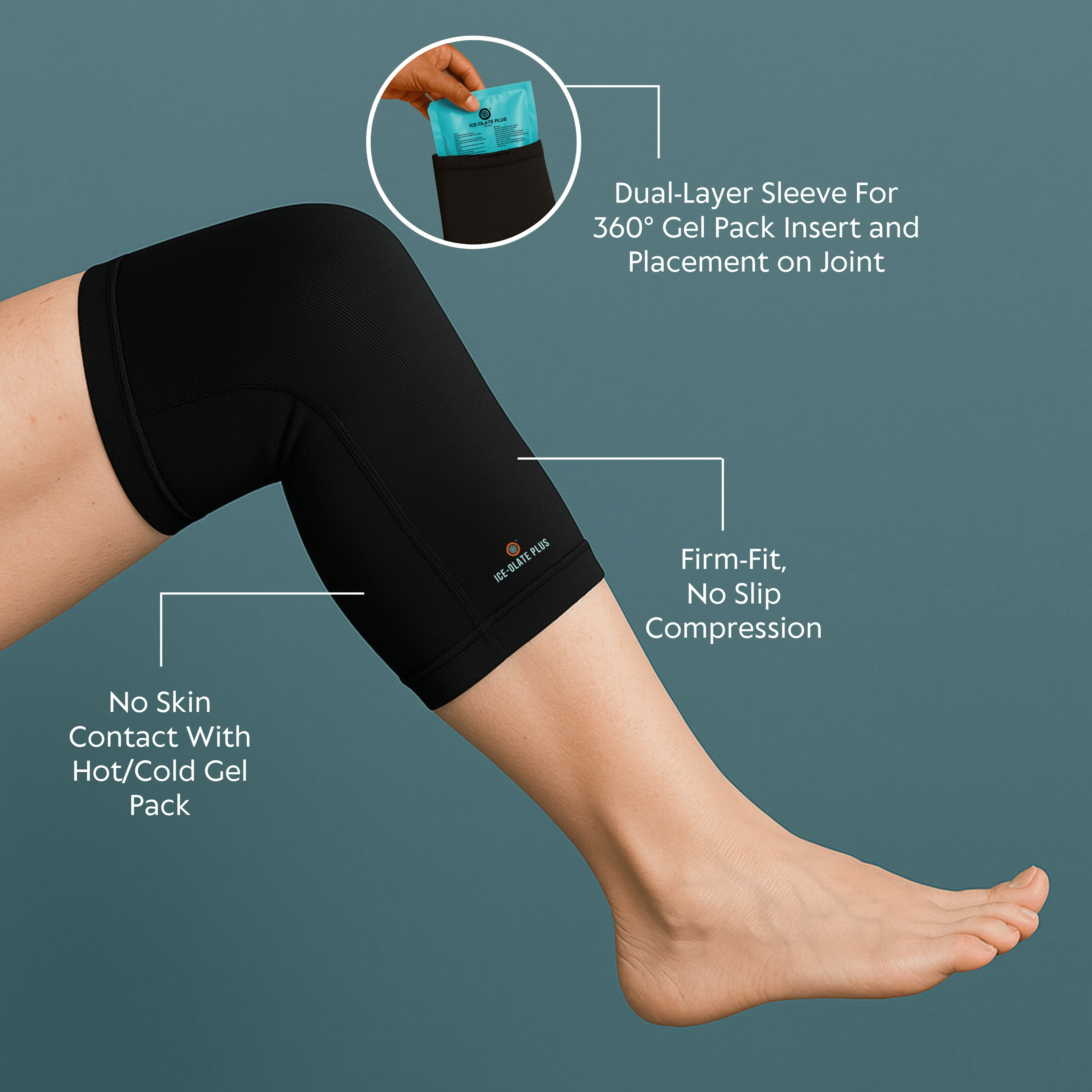Dual-Layer Knee Support Sleeve