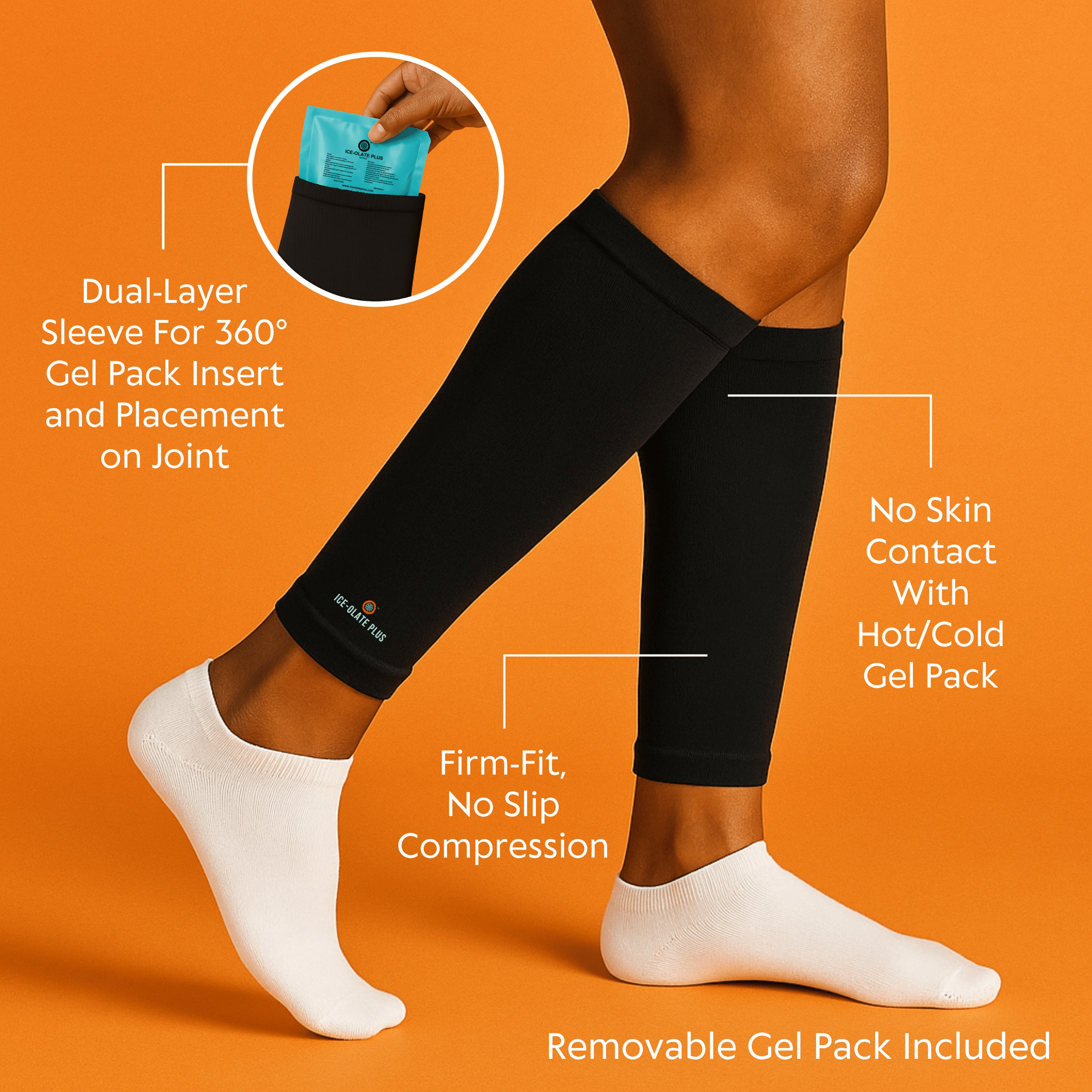 Dual-Layer Shin Support Sleeve Set